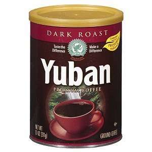 Yuban Premium Coffee, Dark Roast, 11 oz:  Grocery & Gourmet 