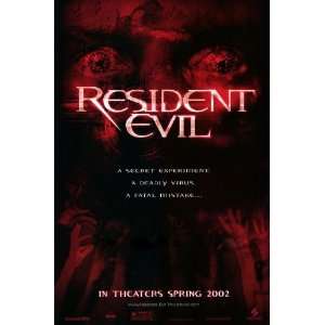  Resident Evil 27 X 40 Original Theatrical Movie Poster 