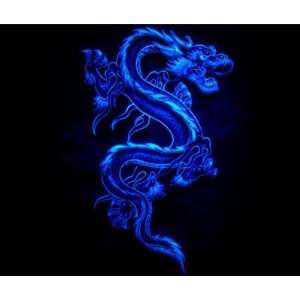  blue dragon black fire Mousepads: Office Products