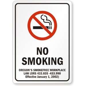  NO SMOKING OREGONS SMOKEFREE WORKPLACE LAW (ORS 433.835  433 