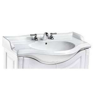   S22W4 Savoy 22 Vanity Top Sink in White with 4 Cen