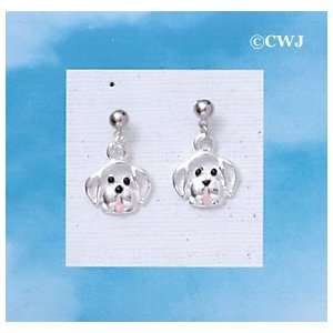  EP   C1490   Dog Face   Post Earrings: Arts, Crafts 