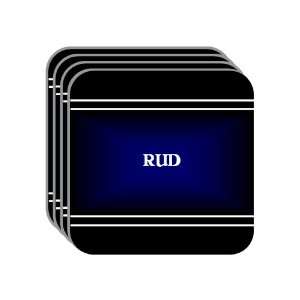  Personal Name Gift   RUD Set of 4 Mini Mousepad Coasters 