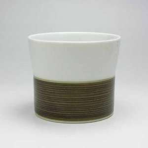   Hakusan Porcelain Asano ito series Free Cup / Sepia: Kitchen & Dining