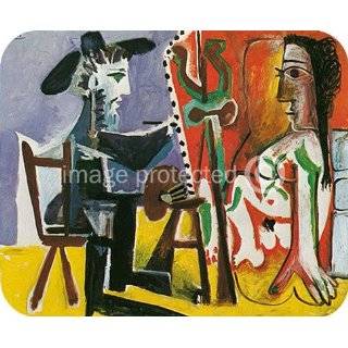 Artist Pablo Picasso MOUSE PAD The Artist and His Model 1963