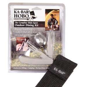  KA BAR HOBO Stainless Fork/Knife/Spoon 3 in 1 Utensil Kit 