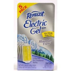  Renuzit Electric Gel Air Freshener Refills, Mountain Fresh 