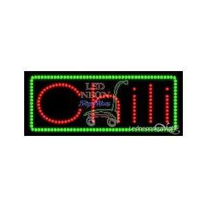  Chili LED Sign 11 inch tall x 27 inch wide x 3.5 inch deep 