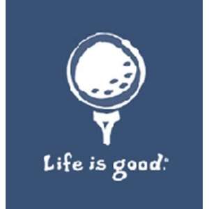  Life Is Good Mens Short Sleeve T shirts: Golf Icon on True 