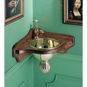   Bath Sink   Wall Mount Corner Rince Doigts 0211 04