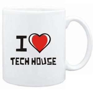  Mug White I love Tech House  Music