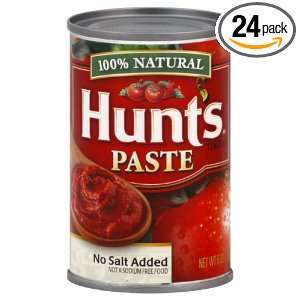 Hunts No Salt Added Tomato Paste: Grocery & Gourmet Food