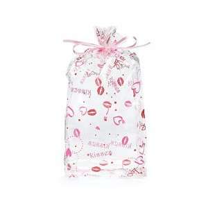  (100) Love Always Kisses Love & Hearts Clear Cellophane 