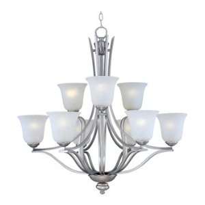  Madera Collection 9 Light 32 Satin Silver Chandelier with 