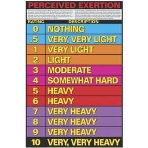  Perceived Exertion 24 X 36 Laminated Chart: Sports 