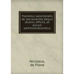  officiis, et eorum administrationibus de Plove Nicolaus Books