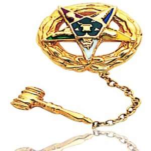  Masonic 14K Yellow Gold Tie Tacs: Jewelry