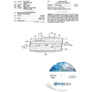  NEW Patent CD for SOLID STATE STORAGE DEVICE Everything 