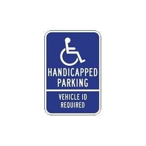   Handicap Parking Sign No Fine Amounts   12x18: Home Improvement