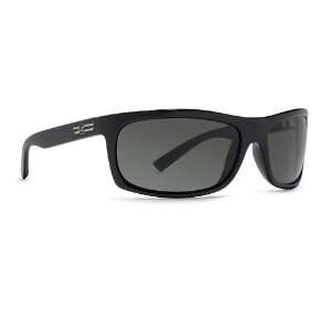  VON ZIPPER Conman Sunglasses Black Gloss/Grey Sports 