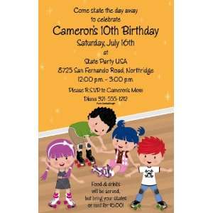  Skate Party Kids Party Invitations: Toys & Games