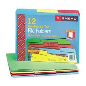  Smead 11641   File Folders, 1/3 Cut, Reinforced Top Tabs 