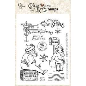  Christmas Mail Small Clear Art Stamp SS18CS: Everything 