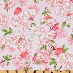  44 Wide Timeless Treasures Fleur Azalea Pink Fabric By 