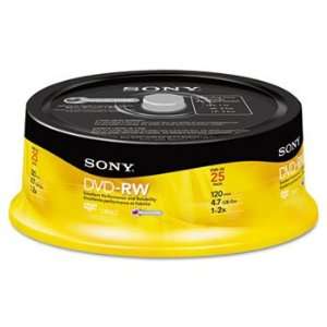  SONY DVD RW Discs 4.7GB 2x 25/Pack Store Home Movies 