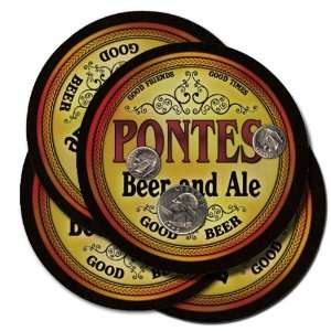  Pontes Beer and Ale Coaster Set: Kitchen & Dining