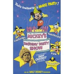  Mickeys Birthday Party Show Movie Poster (11 x 17 Inches 