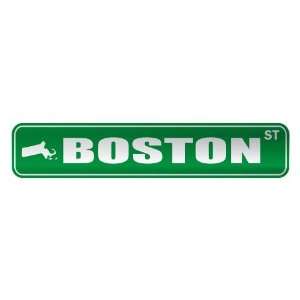   BOSTON ST  STREET SIGN USA CITY MASSACHUSETTS: Home 