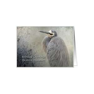  Birthday Daughter   White Faced Heron Card: Toys & Games
