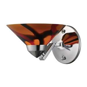 Elk Lighting 1470_1CAR Refraction Wall Sconce in Polished Chrome Glass 
