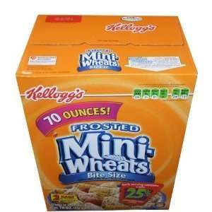 Kelloggs Frosted Whole Grain Mini Wheats, 70 Ounce:  