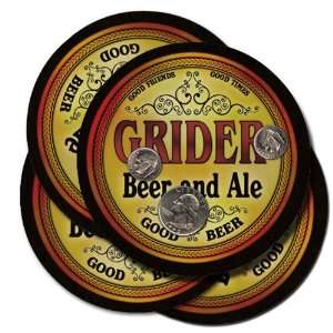 Grider Beer and Ale Coaster Set: Kitchen & Dining