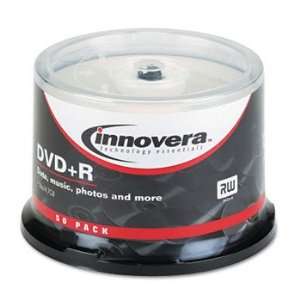  DVD+R Discs, 4.7GB, 16x, Spindle, Silver, 50/Pack 