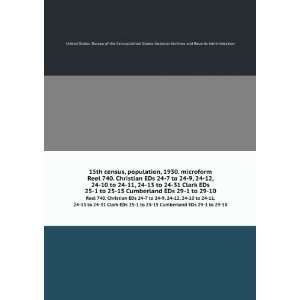 15th census, population, 1930. microform. Reel 740. Christian EDs 24 7 