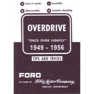  1949 1953 1954 1955 1956 FORD Overdrive Service Manual 