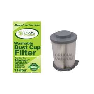 Washable & Reusable Hoover WindTunnel Bagless Canister Filter; Compare 