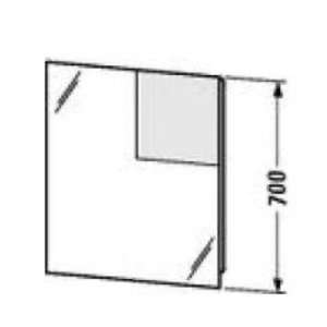  Duravit S19717L0000 Glass Starck 1 Starck 1 Mirror 23 5/8 