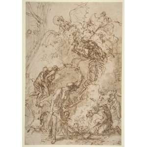 Hand Made Oil Reproduction   Salvator Rosa   24 x 34 inches   Witches 