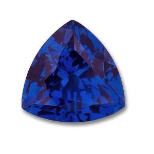   Created Cultured Blue Sapphire Color #4 Weighs 1.44 1.76 Ct. Jewelry