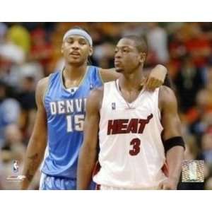  Dwyane Wade and Carmelo Anthony Miami Heat Denver: Sports 