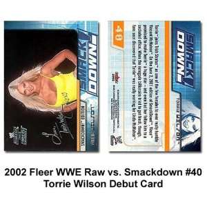  Fleer Raw vs. Smackdown Tori Wilson WWE Debut Card: Sports 