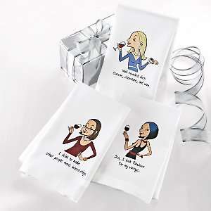  Party Girl Dish Towels  Set of 3