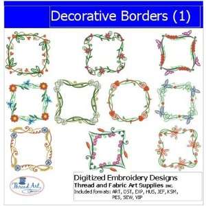  Digitized Embroidery Designs   Decorative Borders(1): Arts 