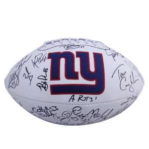  2011 New York Giants Team Signed Autographed Football W 