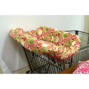  SHOPPING CART AND HIGH CHAIR COVER BUBBLE DOT   PINK: Baby