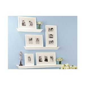   Home Decor White Wood Triple Opening Picture Frames: Everything Else
